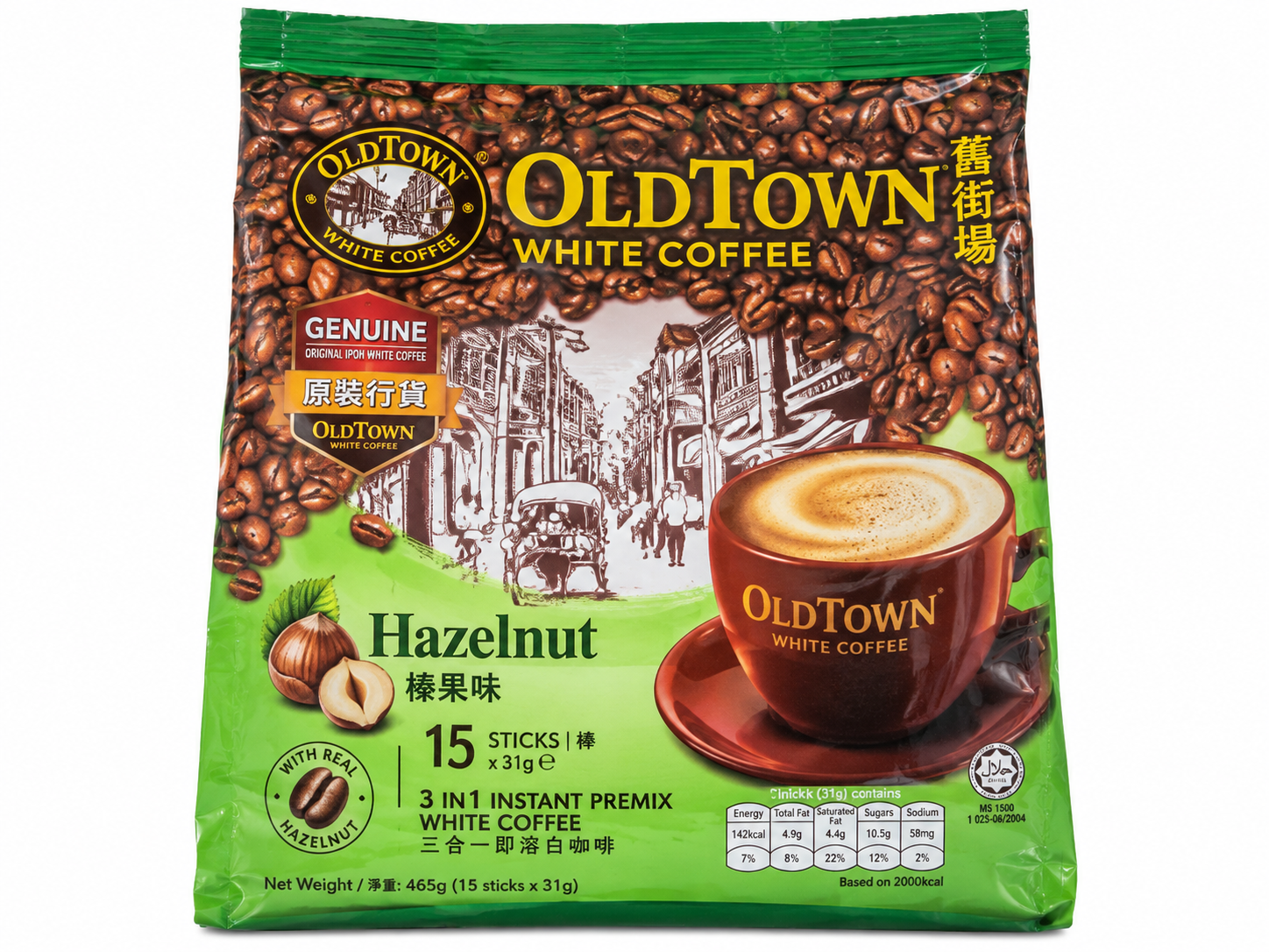Old Town White Coffee With Hazelnut