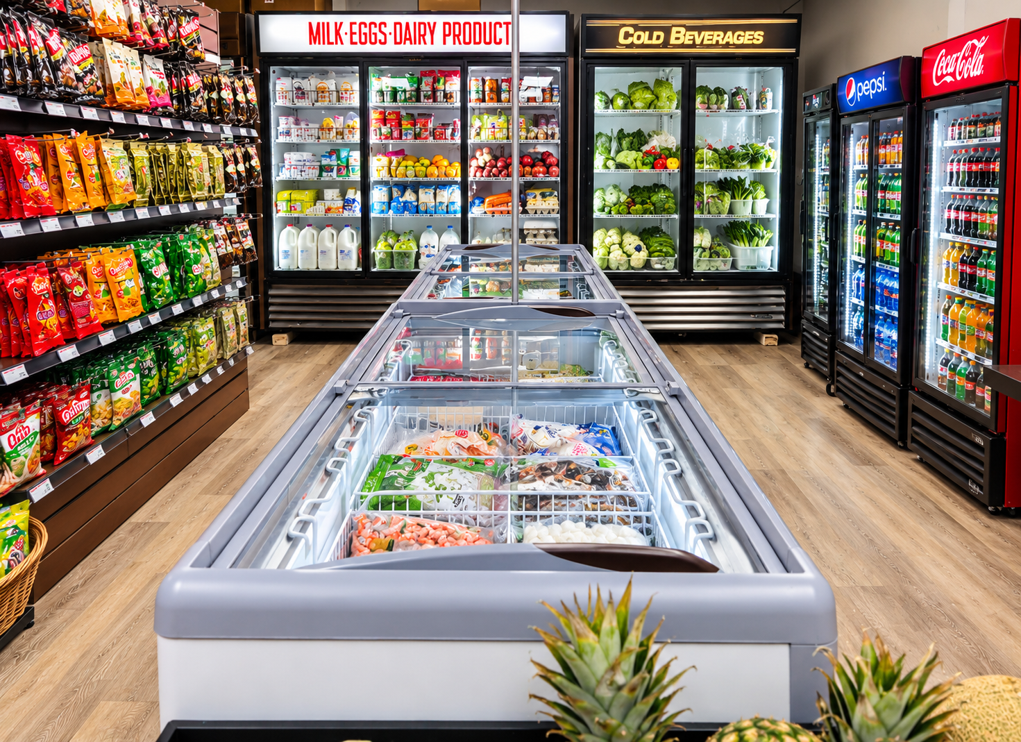 Asian grocery selection